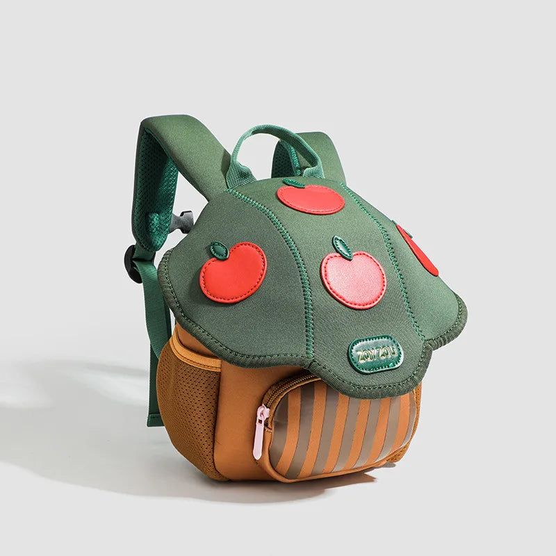 Childrens Personalized Kindergarten School Baby Boy and Girl Travel Backpack Cartoon Light New Travel Bag Cute Fruit Pattern Zpaxo green school bag