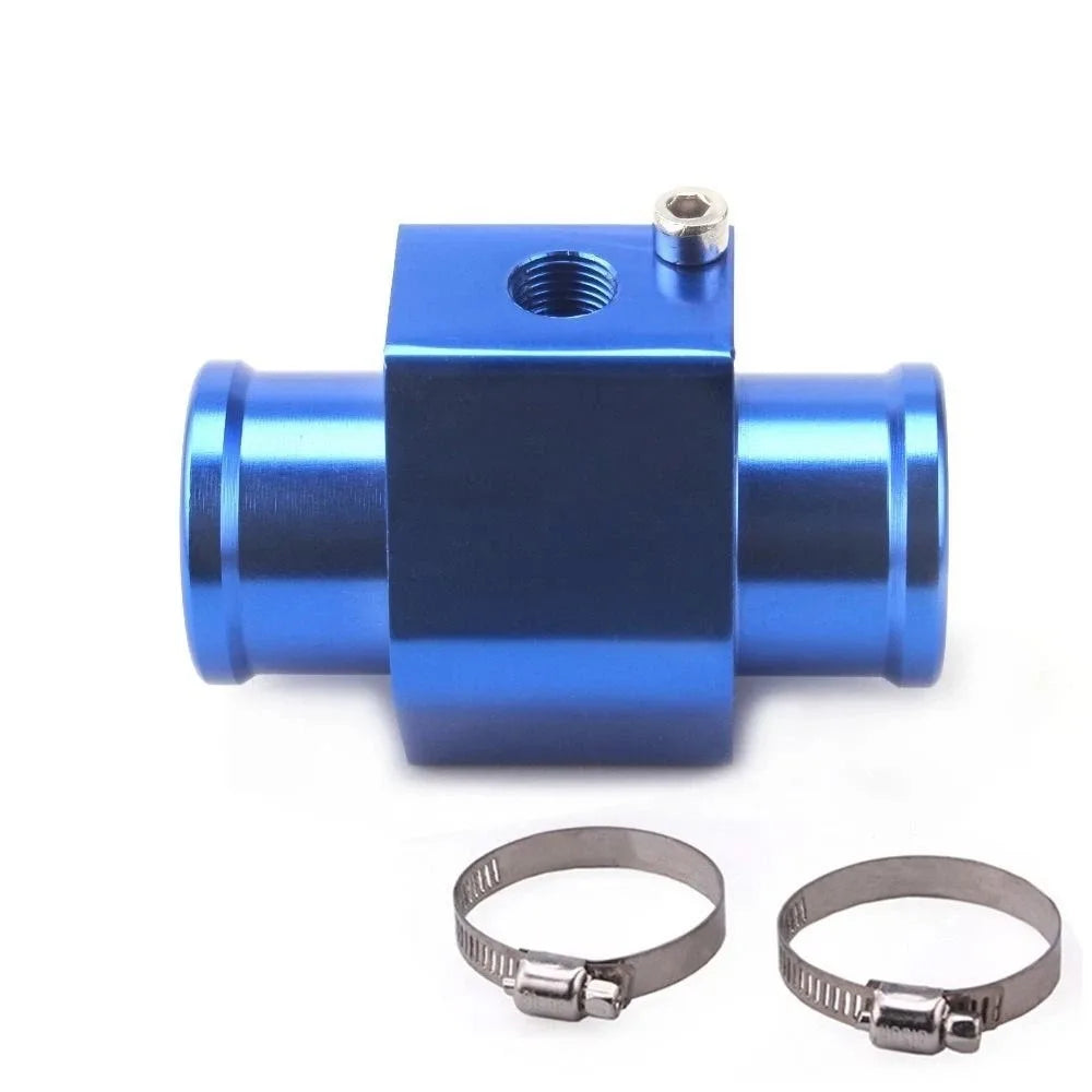 Hose Adapter 28mm Water Temp Sensor Engine Aluminum Radiator Hose Adapter Durable Blue Temperature Joint Pipe Universal Fitment Zpaxo Blue