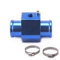 Hose Adapter 28mm Water Temp Sensor Engine Aluminum Radiator Hose Adapter Durable Blue Temperature Joint Pipe Universal Fitment Zpaxo Blue