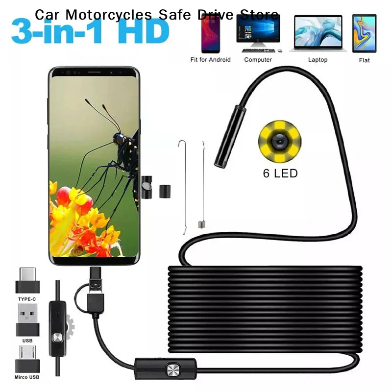 CM5 Sewer Industrial Borescope Piping Endoscopy C Flexible Snake Mini