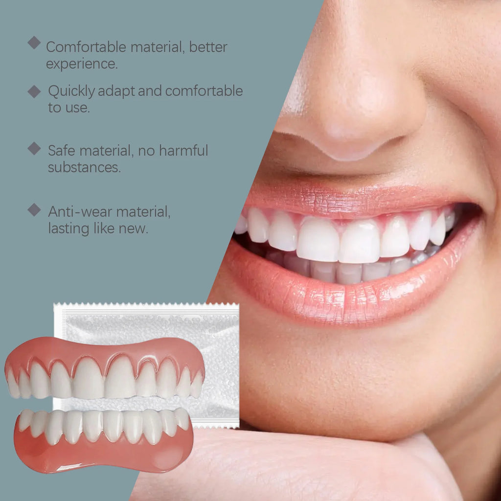 Soft Silicone Temporary Tooth Veneers Smile Correction Kit Temporary Tooth Veneers Zpaxo