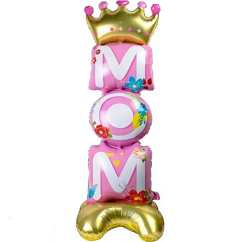 Happy Mother's Day Balloons Eye-catching Standing Decor Home Party