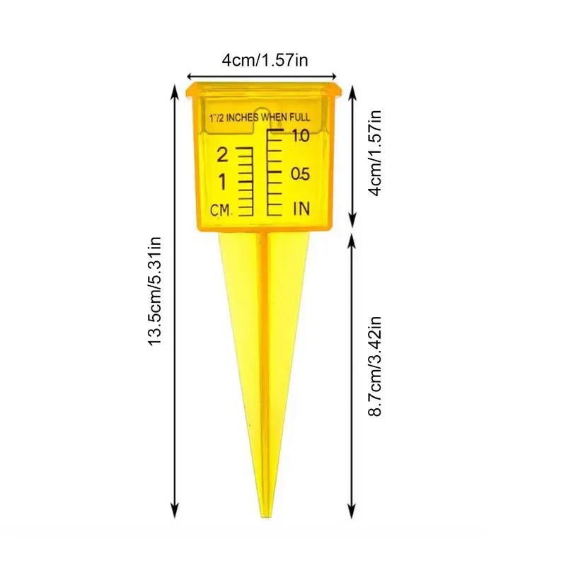 Water Rain Gauge Rainwater Rainfall Garden Outdoor Meter Plastic