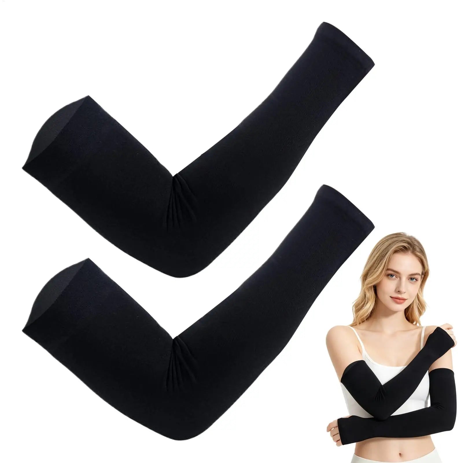 Arm Sleeves 1Pairs UV Arm Sun Sleeves Breathable Protection for Driving Sports Hiking Outdoor Summer Activities Sun Protection Zpaxo
