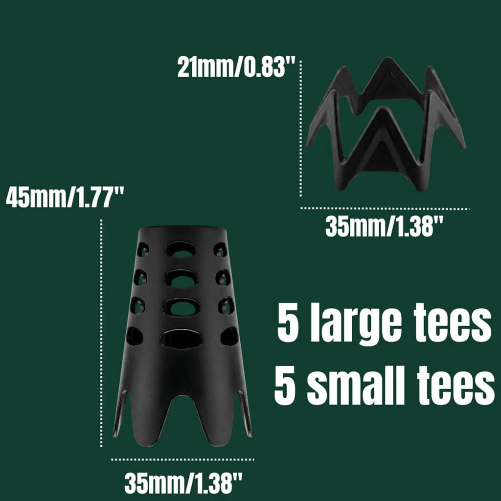 Golf Mat Tee Holder Reusable Portable Tees Height Adjustable Golfs