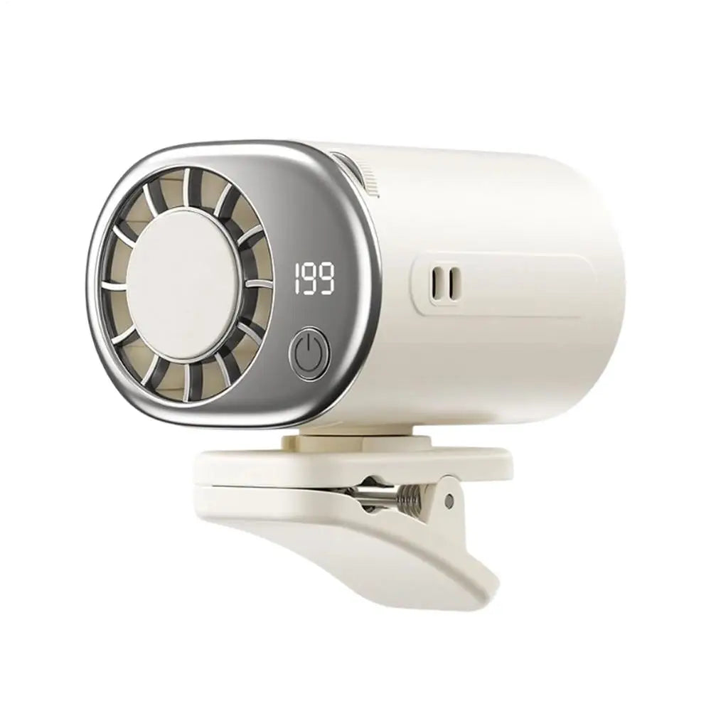 2000mAh Portable Clip Fan 199 Speeds Strong Airflow 360 Degree