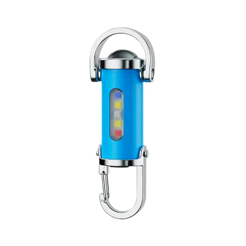 Multi-function Waterproof Mini LED Flashlight USB Rechargeable Zpaxo Blue