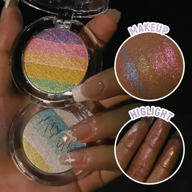 Colorful Chameleon Eyeshadow Palette Multipurpose Pressed Powder Eye