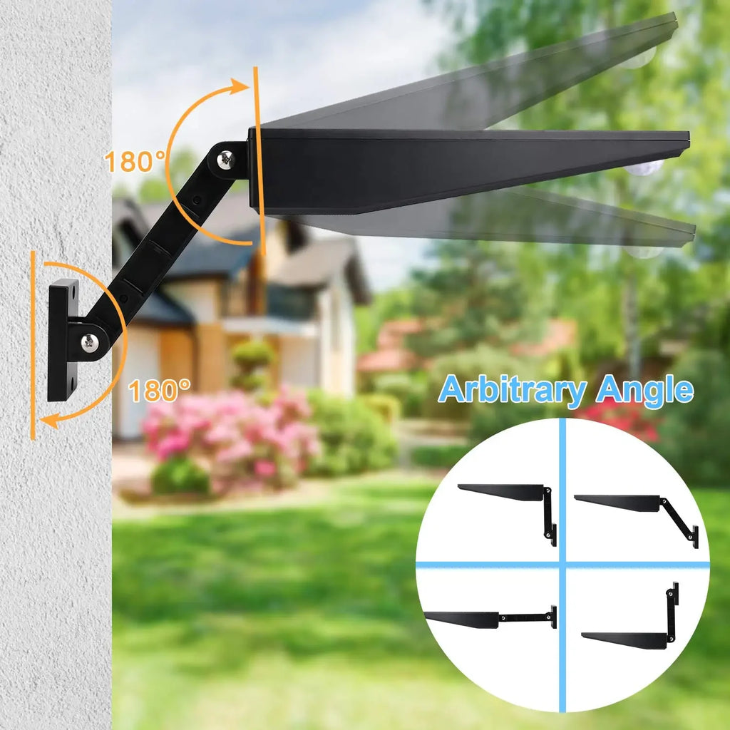 Outdoor Solar Wall Light 48 LED Remote Control Waterproof 1000LM Zpaxo