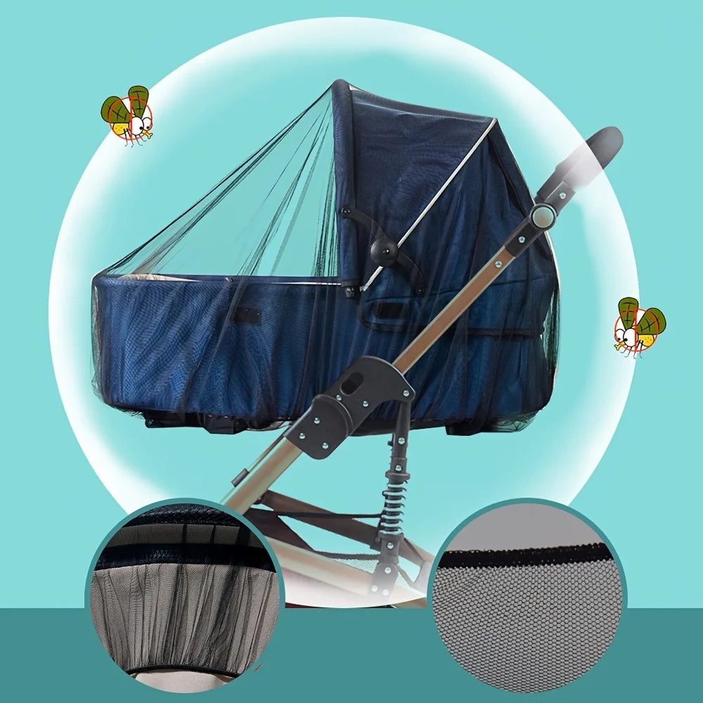 Baby Stroller Supplies Full Face Mosquito Cover Net Durable