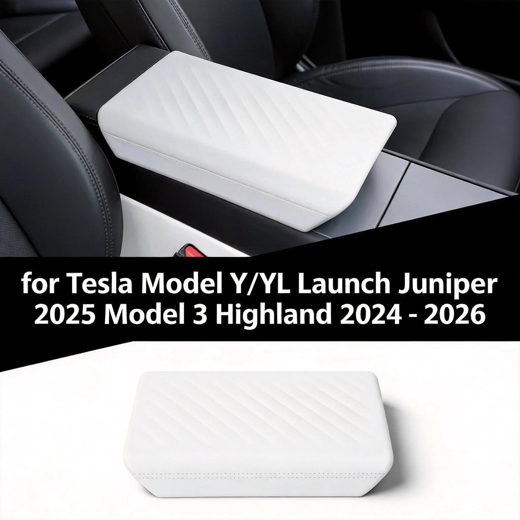 Tesla Model 3 Highland TPE Armrest Cover – Non-Slip 2024–2026