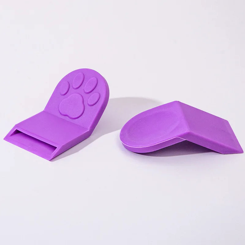 3D Printed Creative Cat Paw Shaped Pet Food Can Opener, Multifunctional Portable Cat Food Can Opener, Safe and Easy to Grip Zpaxo Purple