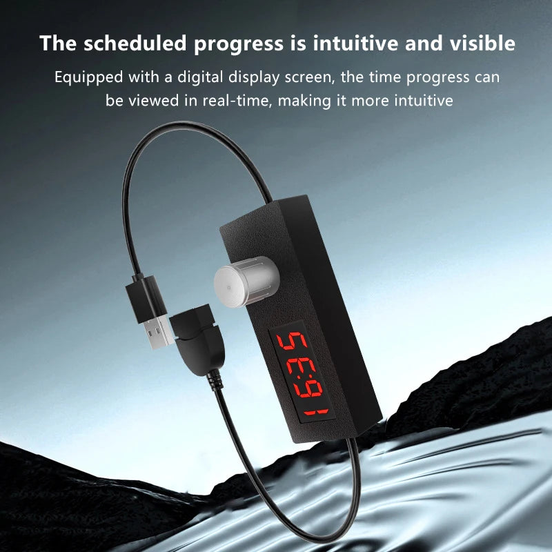 24h Automatic Shutdown Timer Digital Countdown USB Switch Cable Wire Zpaxo