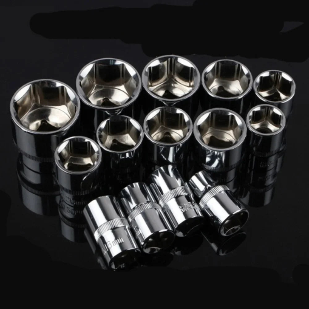 12 Pcs Set Wrench Socket Set Motorcycle Bicycle Repairing Tool Hardware Car Boat Auto Repair Tools Bike Multitool Bike Tool Kit Zpaxo