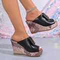 Women High Heels Sandals Summer Luxury Wedge Shoes Women Designer Platform Sandals Trend Comfortable Slippers Zapatos De Mujer Zpaxo black 35