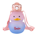 Cute Water Bottle Girls Straw Portable Children's Kawaii Duck Kettle