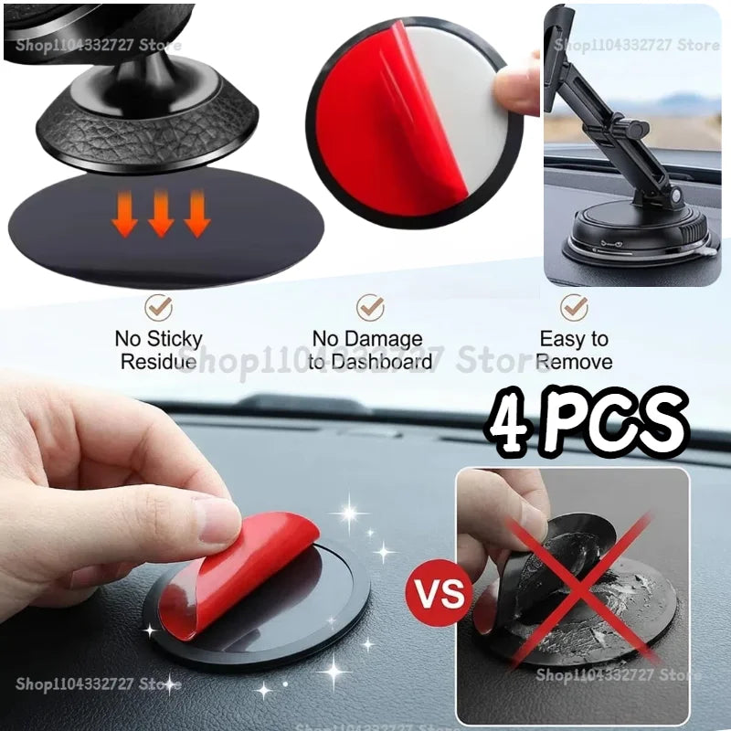 70/80mm Double-Sided Adhesive Pads Dashboard Mounting Disk Set for Car Dash Cam GPS Holders Suction Cup Phone Holder Stands Zpaxo