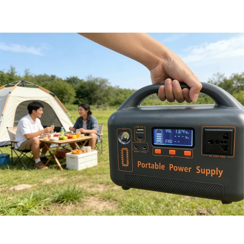 400W Portable Power Station Solar Generator 192Wh LiFePo4 Battery220V Energy Power Plant for Camping RV with Solar Panel Charger Zpaxo