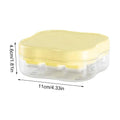 9-Grid Press Ice Cube Tray with Lid – Easy Release Freezer Mold Ice Cube Tray Zpaxo Yellow