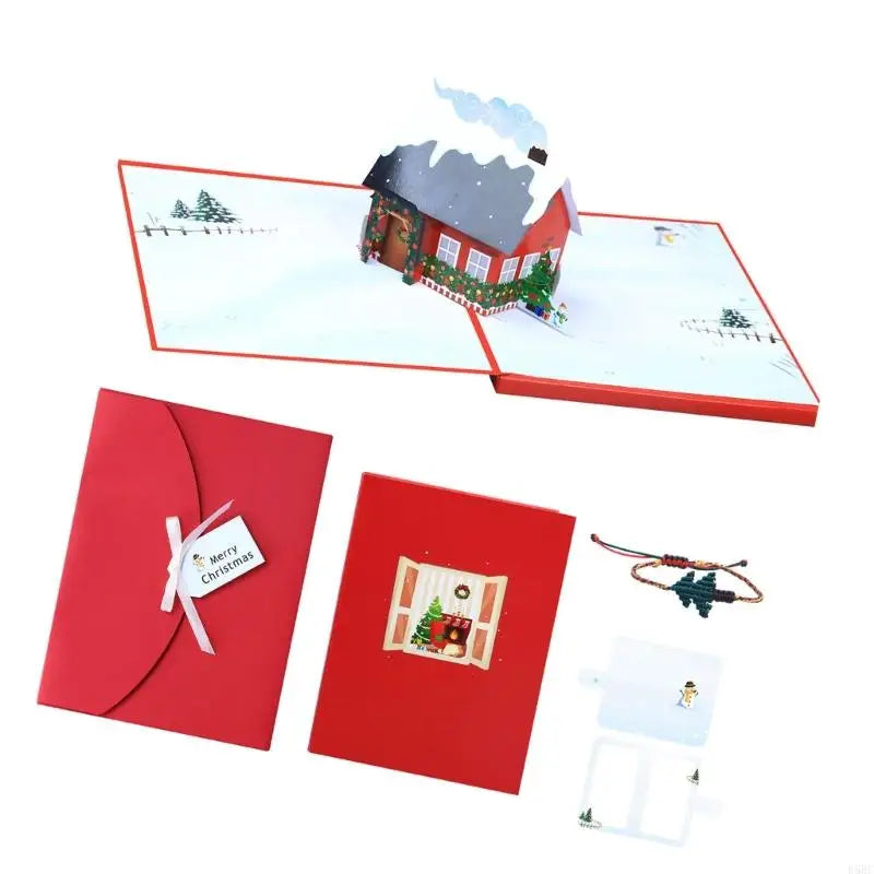 Glowing Christmas Card LED Light Handmade Greeting Kid
