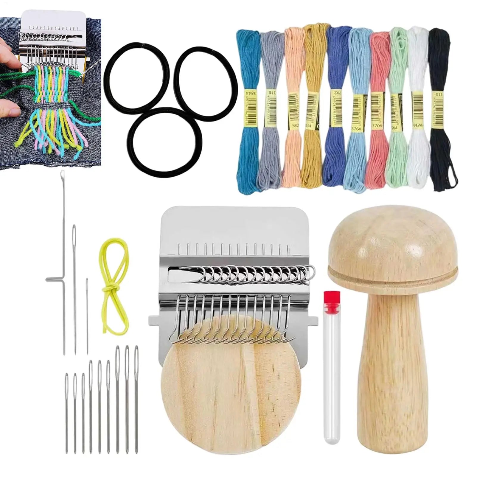 Mushroom Knitting Tool Patch Maker Portable Repair Sweater Socks