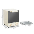 12L Large Capacity Electric Air Fryer Toaster Oven Mechanical Household Kitchen 360° Baking Convection Oven Oil-Free Deep Fryer Zpaxo WHITE