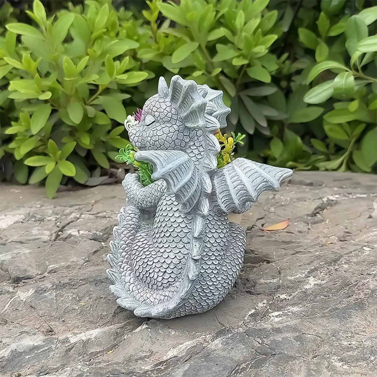 Dragon Planter Eggshell Planter Resin Plant Pots Indoor for Outdoor Window Garden Balcony Desk Nursery Gardening Lovers Zpaxo