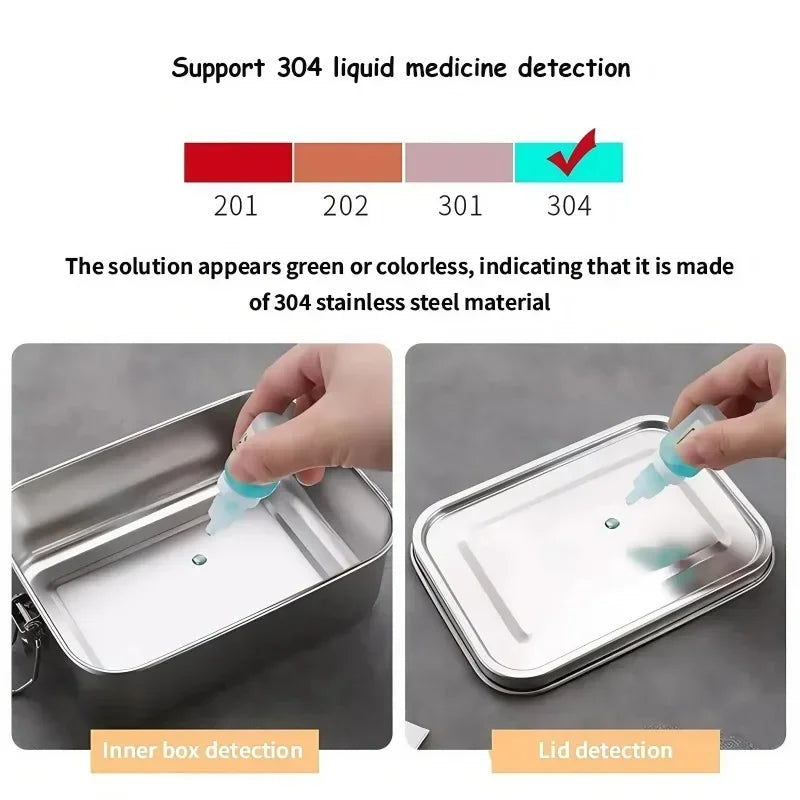 Stainless Steel Leak-Proof Bento Lunch Box – Kids & Adults Bento Lunch Box Zpaxo