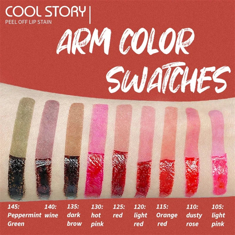 Black Brown Peel Off Lip Stain Transfer Proof Non-stick Cup Natural Zpaxo
