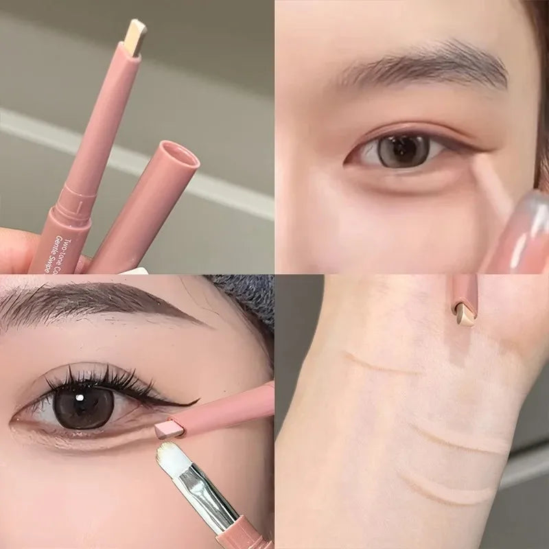 1 Bicolor Lying Silkworms Pen Highlighter Nude Lower Eyelid Contour Zpaxo 01