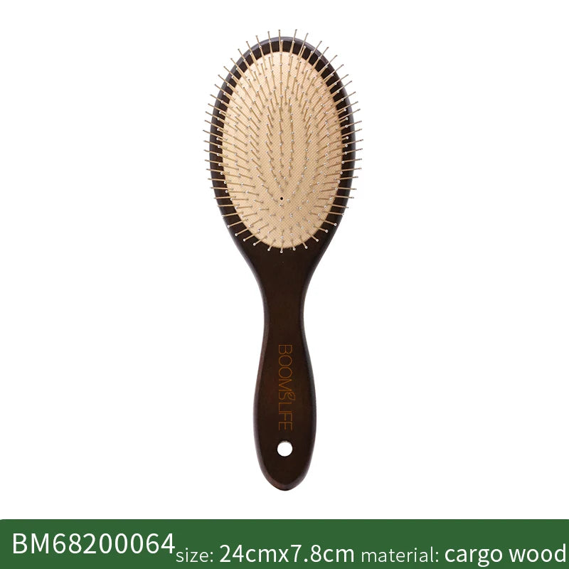 Detangling Hair Brush Women Massage Wooden Comb HairBrush Cushion Prevent Hair Loss Scalp Brush Hair Combs Barber Accessories Zpaxo Steel Needle China Mainland