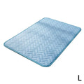 Dog & Cat Cooling Mat – Ice Silk Pet Bed Pad S to XXL Pet Cooling Mat Zpaxo L
