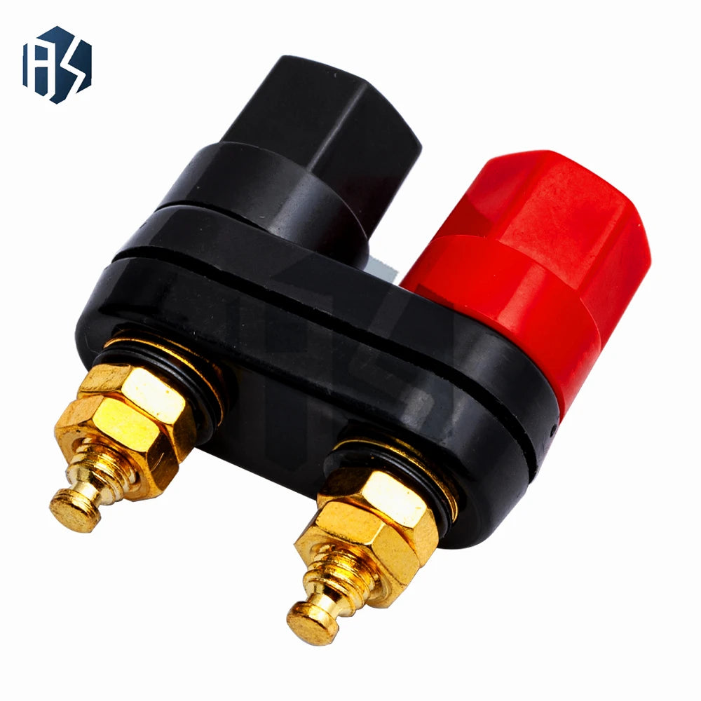Red Black Banana Plug Connector Hi-fi Speakers Amplifiers Audio Cable Zpaxo