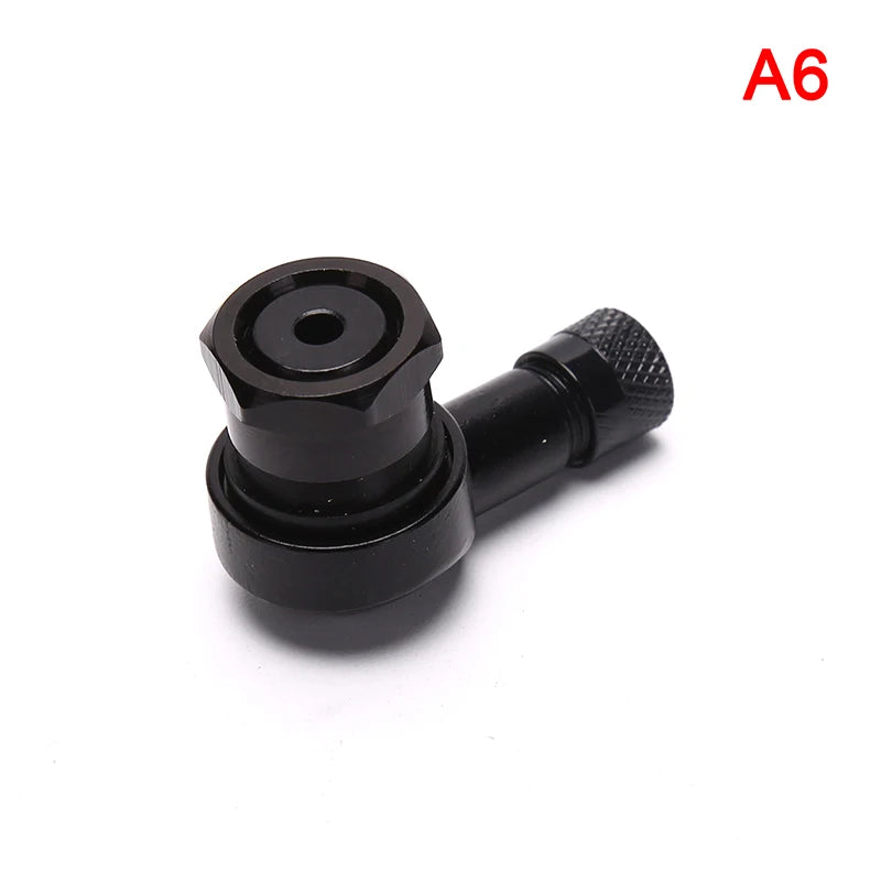 Aluminum Alloy Black Valve Motorcycle Rim 90 Degree Angle Wheel Tire