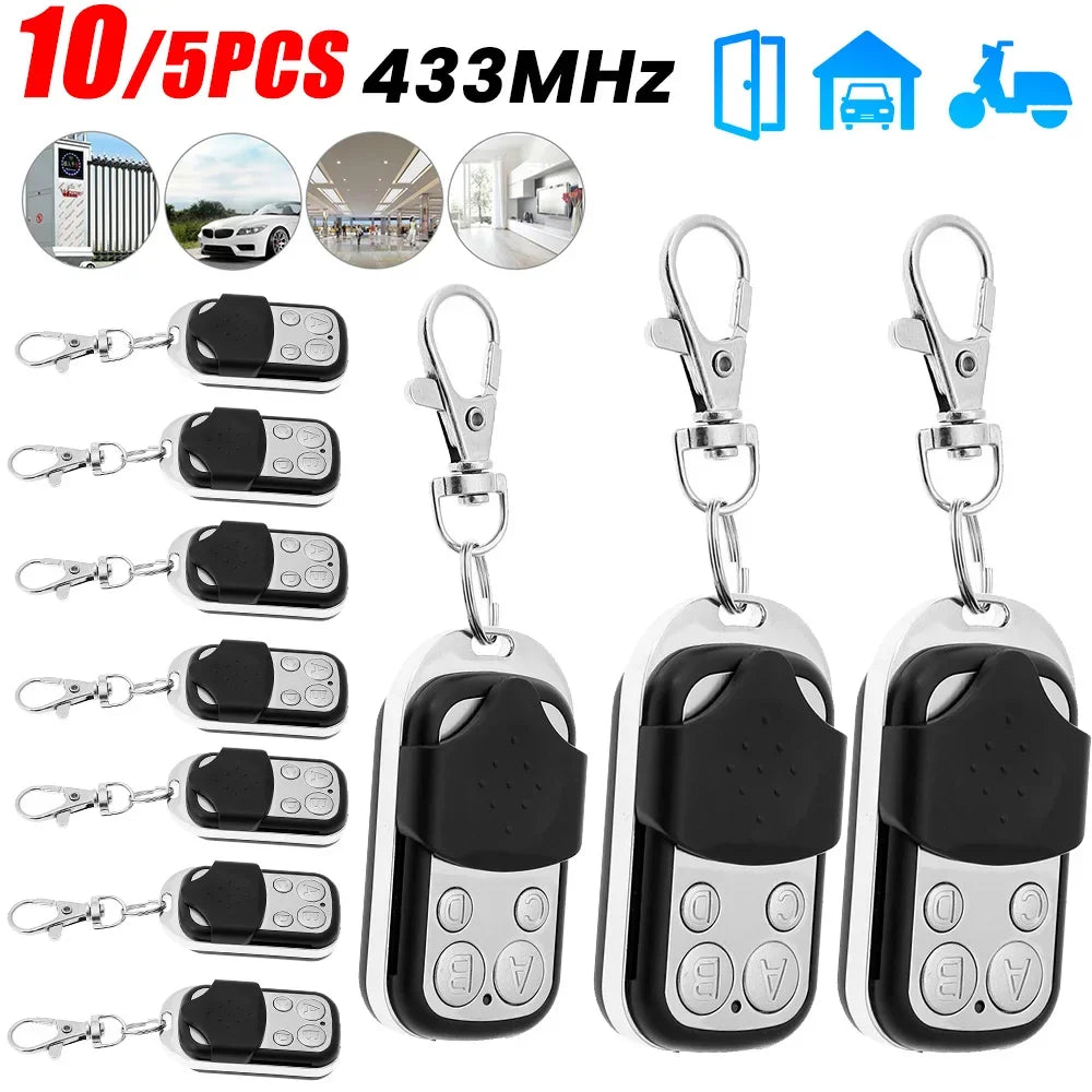 10 433MHz Remote Control 4CH Car Key Garage Door Gate Opener Zpaxo