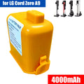 5000mAh CordZero Battery for A9/P9/A9S Cordless Vacuum Cleaner Battery for EAC63382201/04 LG CordZero A9 Battery Replacement Zpaxo 1PCS 4000mAh