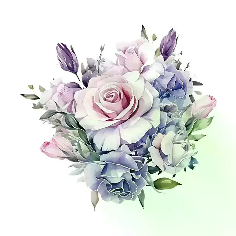 Red Rose Home Decal Sticker 15x15cm – Waterproof & Removable