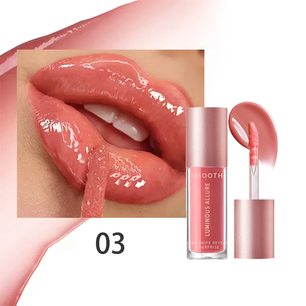 Glossy Lip Glaze 4 Colors Moisturizing Long-wear Gloss Pigment Zpaxo 03