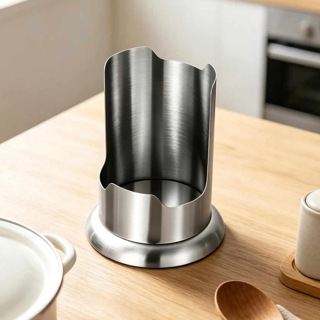 Spoon Rest Stainless Steel Pot Lid Cooking Utensil Storage Stand