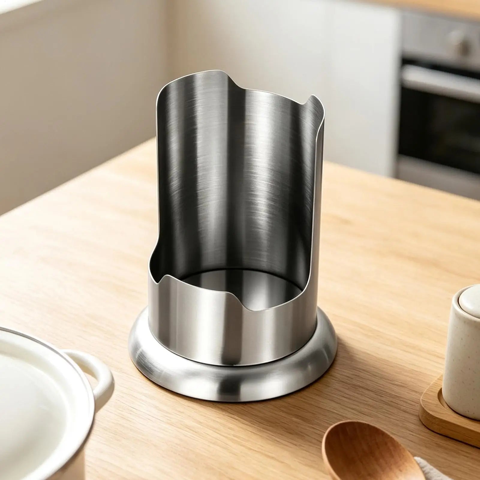 Spoon Rest Stainless Steel Pot Lid Cooking Utensil Storage Stand
