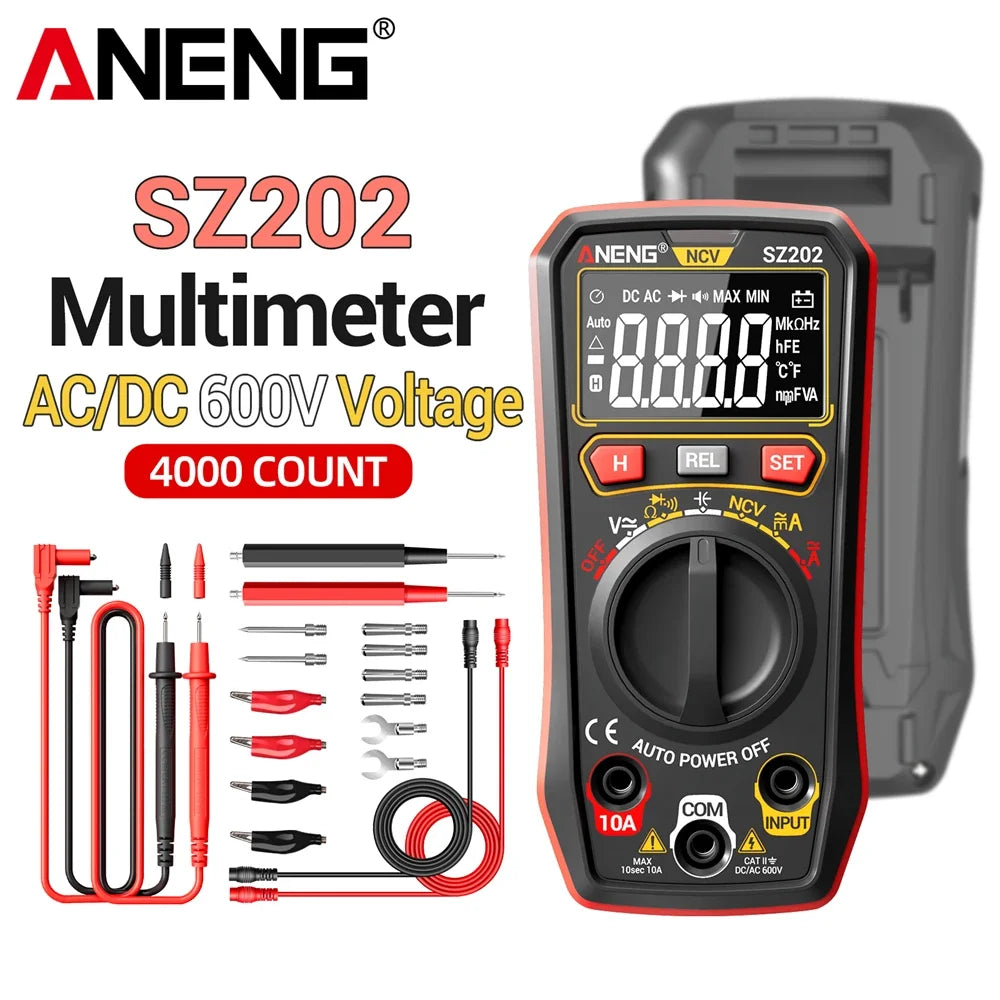ANENG SZ202 Digital Multimeters Voltage Tester 10A Current Meter