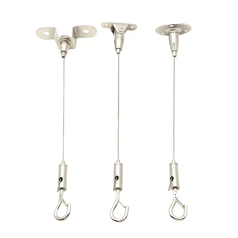 Wire Rope Spring Hook Adjustable Hanging Clothesline Fixed Guardrail Zpaxo