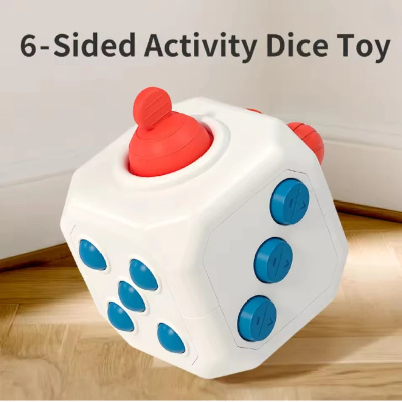 Fidget Decompression Dice – Stress & Anxiety Relief Toy Fidget Stress Cube Zpaxo