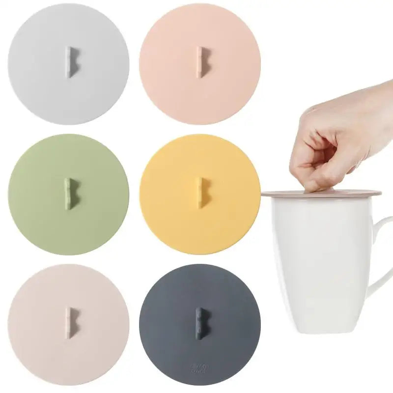 Silicone Mug Lid Heat Resistant Leak-proof Sealed Coffee Protection Zpaxo