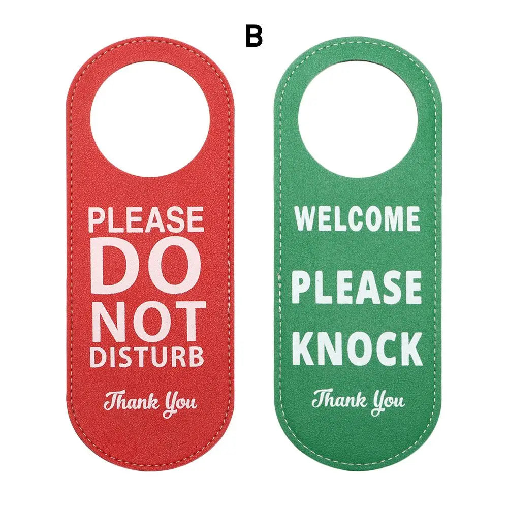 Double-Sided Door Hanger Sign – Do Not Disturb & Make Up Room Door Hanger Sign Zpaxo B