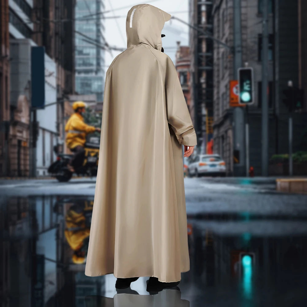 Adult Motorcycle Raincoat Waterproof Electric Car Rain Coat Foldable