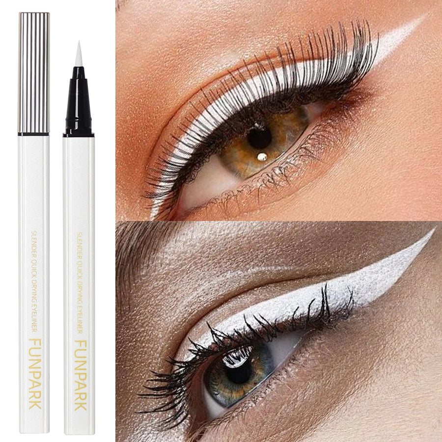 White Liquid Eyeliner Pen Matte Long Lasting Waterproof Eye Liner