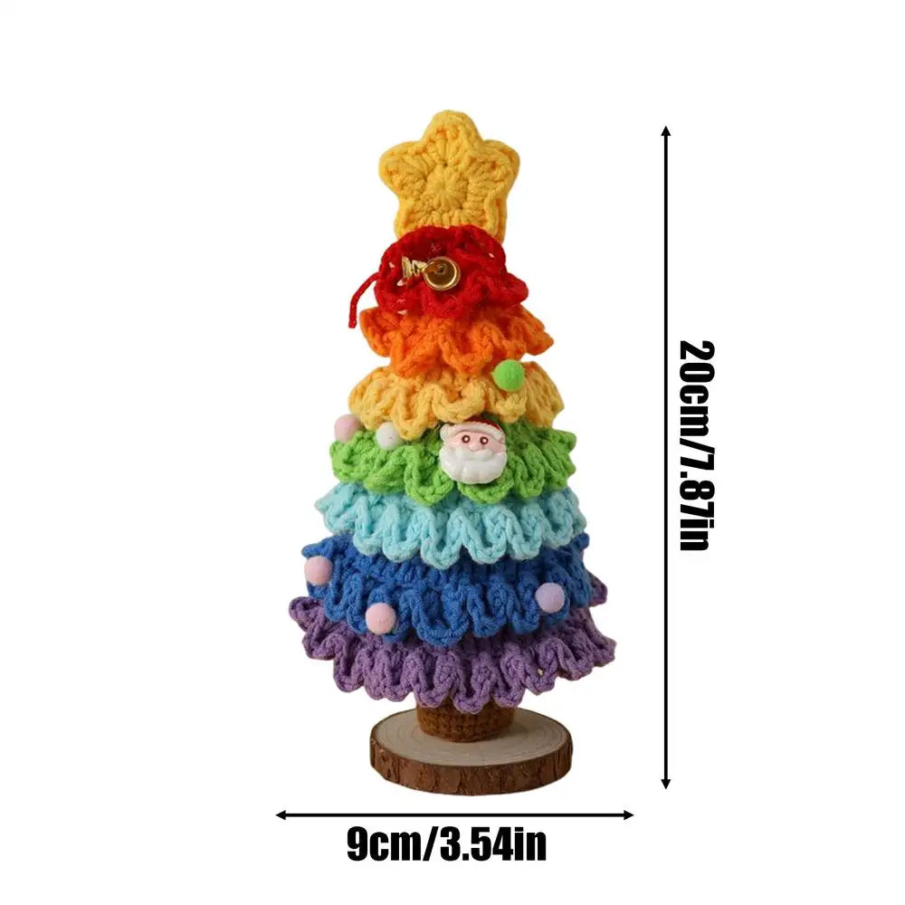 Christmas Tree 7-Layer Gradient Colors Knitting Crochet Holiday Zpaxo C China Mainland