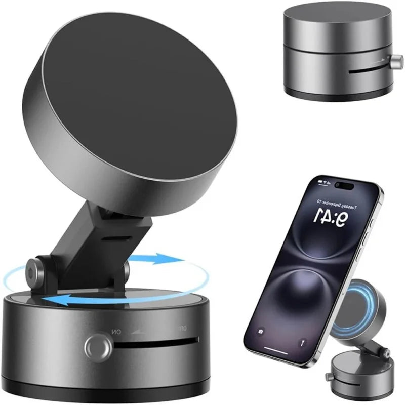 NEW HOT Foldable Phone Stand Strong Magnetic Car Phone Holder Dashboard Phone Holder 360° Rotating Vacuum Suction Cup Zpaxo