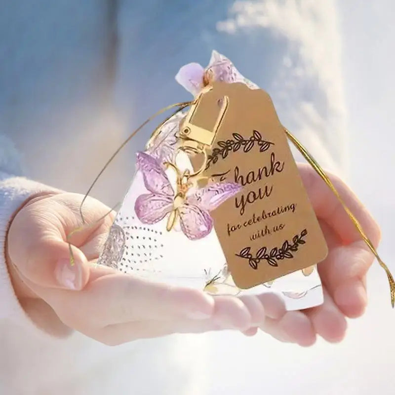 Girls Butterfly Keyring Zinc Alloy Butterfly Keyrings Bag Pendant Fashion Keychain Souvenir For Girls Teens Youth Boys Men Zpaxo